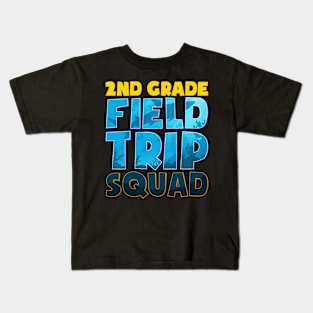 Second 2Nd Grade Aquarium Field Trip Squad Ocean Teacher Kids T-Shirt